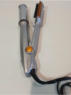 InStyler Rotating Hot Iron Tré Milano Professional Model - Silver/Orange